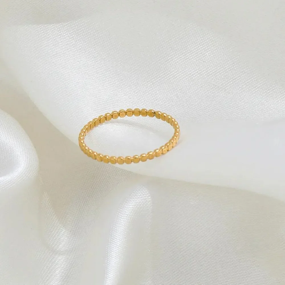 Non-tarnish Gold Ring gold stacking ring waterproof jewelry everyday jewelry